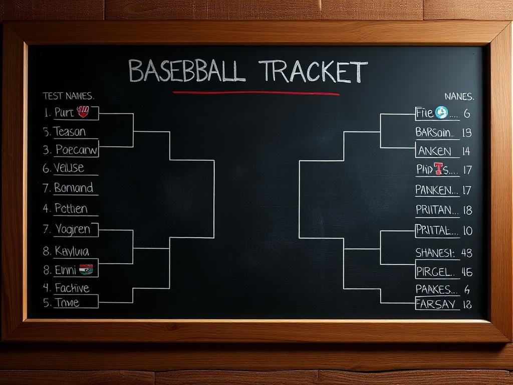 Tournament bracket board